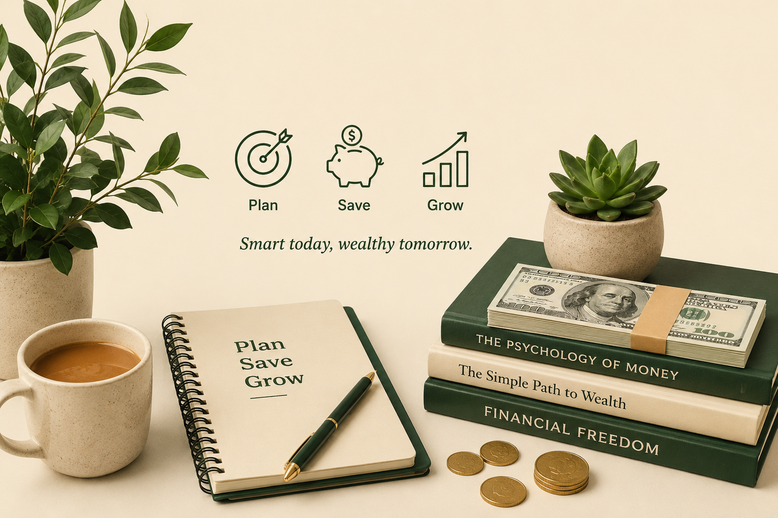 Smart Investing for Beginners – modern personal finance and wealth-building concept